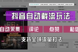 实战（12428期）抖音自动截流玩法，利用一个软件自动采集、评论、点赞、私信，全域引流09-02中创网