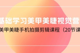 2024短视频运营项目，0基础学习美甲美睫视觉营销，美甲美睫手机拍摄剪辑课程