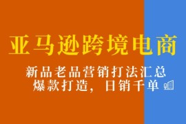 最新项目（11433期）亚马逊跨境电商：新品老品营销打法汇总，爆款打造，日销千单便宜07月05日中创网VIP项目