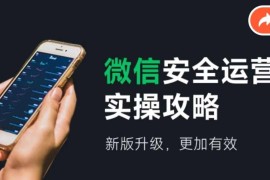 实战微信安全运营实操攻略，新版升级，更加有效便宜08月06日冒泡网VIP项目