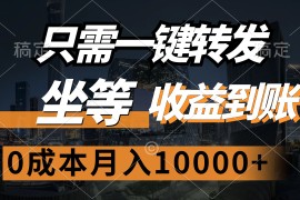 最新项目（12495期）只需一键转发，坐等收益到账，0成本月入10000+09-07中创网