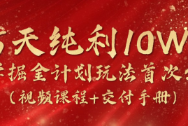 每日《国学掘金计划2024》实战教学视频，15天纯利10W+（视频课程+交付手册），06月28日福缘网VIP项目