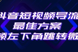 实操引流-涨粉-软件项目，抖音短视频引流导流最佳方案，视频左下角跳转微信，外面500一单，利润200+