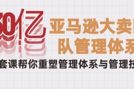 实操跨境电商项目，30亿-亚马逊大卖团队管理体系，一套课帮你重塑管理体系与管理技巧