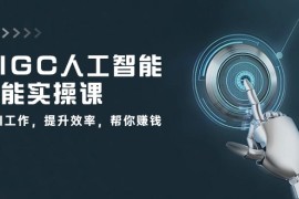 实战人工智能项目，AIGC 人工智能全能实操课：用AI工作，提升效率，帮你赚钱