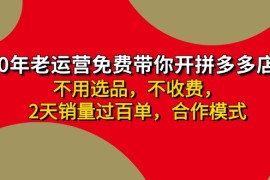 赚钱项目（11576期）拼多多-合作开店日入4000+两天销量过百单，无学费、老运营教操作、小白&#8230;便宜07月12日中创网VIP项目