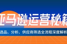 每天（12425期）亚马逊运营秘籍：选品、分析、供应商筛选全流程深度解析（无水印）09-02中创网