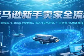 亚马逊新手卖家全流程，注册收款/Listing上架优化/ FBA/FBM发货/广告运营/品牌备案
