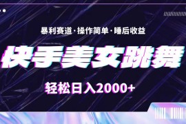 （11217期）最新快手美女跳舞直播，拉爆流量不违规，轻轻松松日入2000+，06月24日中创网VIP项目