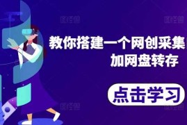 最新项目教你搭建一个网创采集自动发布加网盘转存10-27冒泡网