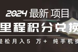 实操创业项目项目，里程 积分兑换机票 售卖赚差价，利润空间巨大，纯手机操作，小白兼职月...