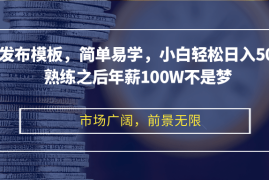 每日（12973期）剪映发布模板，简单易学，小白轻松日入500+，熟练之后年薪100W不是梦10-15中创网