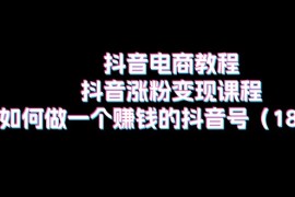 每日（11436期）抖音电商教程：抖音涨粉变现课程：如何做一个赚钱的抖音号（18节）便宜07月05日中创网VIP项目