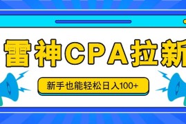 热门项目雷神拉新活动项目，操作简单，新手也能轻松日入100+【视频教程+后台开通】便宜07月13日福缘网VIP项目