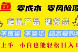 简单项目（12663期）闲鱼零成本零风险项目虚拟产品秒发货不囤货不垫资超高复购率简&#8230;09-21中创网