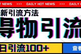 最新项目7月最新引方法，得物APP引流，单日引流100+【揭秘】便宜07月13日冒泡网VIP项目