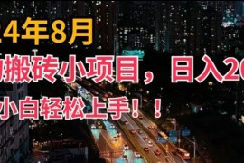 创业项目2024年平台新玩法，小白易上手，得物短视频搬运，有手就行，副业日入200+【揭秘】便宜08月09日冒泡网VIP项目