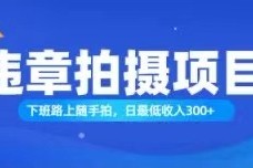 简单项目（11698期）随手拍也能赚钱？对的日入300+便宜07月19日中创网VIP项目