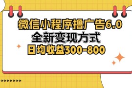 最新项目（12935期）微信小程序撸广告6.0，全新变现方式，日均收益300-80010-12中创网