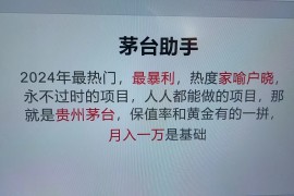 实战魔法贵州茅台代理，抛开传统玩法，使用科技命中率极高，单瓶利润1000+11-07福缘网