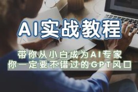 ChatGPT-AI实战教程，带你从小白成为ChatGPT专家和抖音号运营