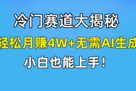 最新项目无AI操作！教你如何用简单去重，轻松月赚4W+便宜07月23日福缘网VIP项目