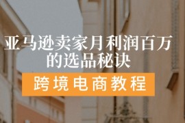 赚钱项目（11456期）亚马逊卖家月利润百万的选品秘诀:抓重点/高利润/大方向/大类目/选品&#8230;便宜07月06日中创网VIP项目