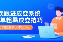 每天（11964期）7次跟进成交系统：简单粗暴成交技巧，目前知道的人不到1%便宜08月03日中创网VIP项目