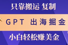 2024最新出海掘金搬运，赚老外美金，月入3w+，仅需GPT粘贴复制，小白也能玩转11-07福缘网