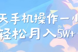 简单项目（12580期）每天轻松操作1小时，每单利润500+，每天可批量操作，多劳多得！09-13中创网