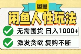 赚钱项目（12613期）闲鱼轻资产变现，最快变现，最低成本，最高回报，当日轻松1000+09-16中创网