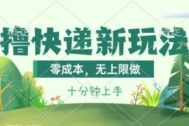 赚钱项目（11365期）撸快递最新玩法，零成本，无上限做，日产1000+。课程看完就会，07月02日中创网VIP项目