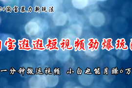 每天（11726期）淘宝逛逛短视频劲爆玩法，只需一分钟搬运视频，小白也能月赚6万+便宜07月22日中创网VIP项目