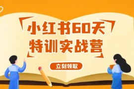 最新项目（12098期）小红书60天特训实战营（系统课）从0打造能赚钱的小红书账号（55节课）便宜08月11日中创网VIP项目