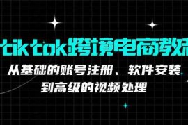 每日tiktok跨境电商教程：从基础的账号注册、软件安装，到高级的视频处理09-29福缘网