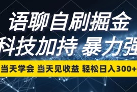 每天（12953期）语聊自刷掘金，当天学会，当天见收益，轻松日入300+10-13中创网