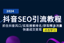 热门项目抖音SEO引流教程：抓住抖音风口/实现搜索排名/获取精准流量/快速成交变现，07月02日福缘网VIP项目