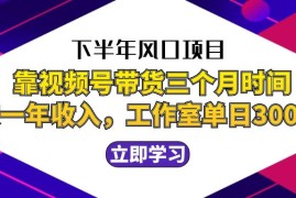 实战下半年风口项目，靠视频号带货三个月时间赚一年收入，工作室实测单日3&#8230;10-06下半年风口项目，靠视频号带货三个月时间赚一年收入，工作室实测单日3...复制链接