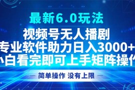 赚钱项目（12924期）视频号最新6.0玩法，无人播剧，轻松日入3000+10-11中创网