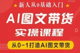 每日新人从0基础入门，抖音AI图文带货实操课程，从0-1打造AI图文带货便宜07月12日冒泡网VIP项目