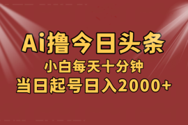 实战（12140期）AI撸爆款头条，当天起号，可矩阵，第二天见收益，小白无脑轻松日入2000+08-14中创网