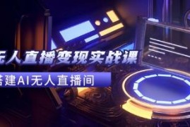 全套Ai无人直播变现实战课，搭建AI无人直播间，利用AI赚钱VS抖音号运营