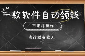 很火热门给力项目项目，一款软件自动零钱，可以矩阵操作，执行就有收入，傻瓜式点击即可