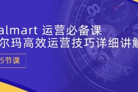 很火跨境电商项目，Walmart 运营必备课：沃尔玛高效运营技巧详细讲解 (15节课)