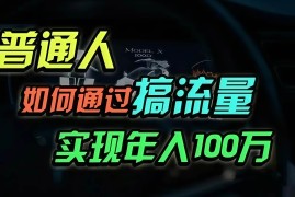 实战（13209期）普通人如何通过搞流量年入百万？11-04中创网