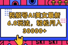 热门项目（12205期）视频号AI美女最新6.0玩法，轻松月入30000+便宜08月19日中创网VIP项目