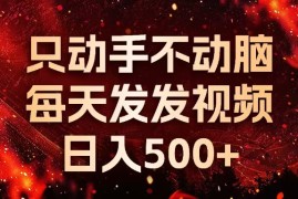 2024最新（13325期）种草平台发短视频，只动手不动脑，每天发发视频，日入500+11-13中创网