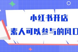 很火小红书项目，小红书开店，素人可以参与的风口