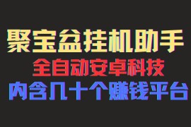 最新项目（11832期）聚宝盆安卓脚本，一部手机一天100左右，几十款广告脚本，全自动撸流量…便宜07月29日中创网VIP项目