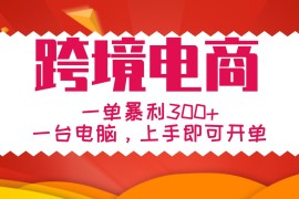 每天手把手教学跨境电商，一单暴利300+，一台电脑上手即可开单10-20福缘网